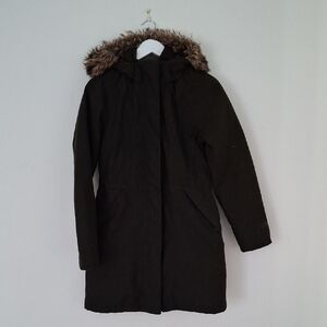 The North Face Women's Dark Green Size S Long Parka Ski Jacket